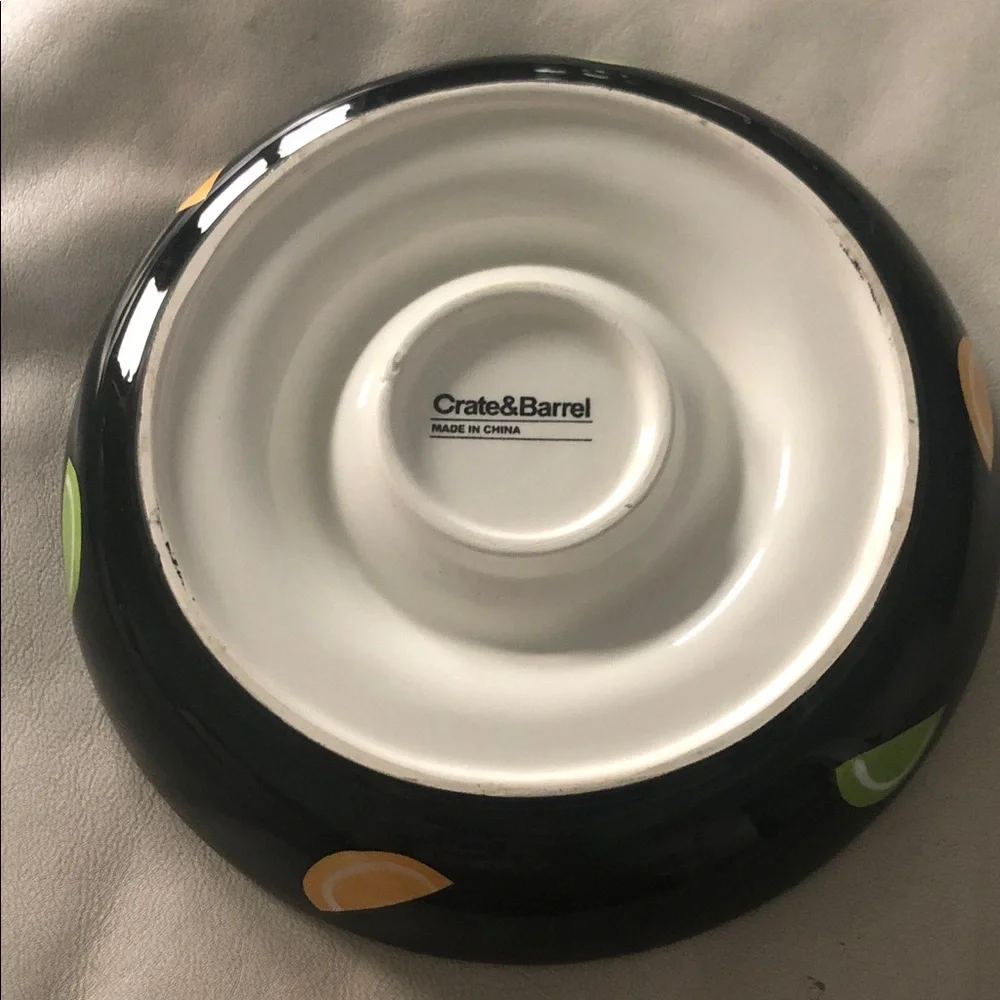 CRATE&BARREL 7” MARGARITA PREP DISH